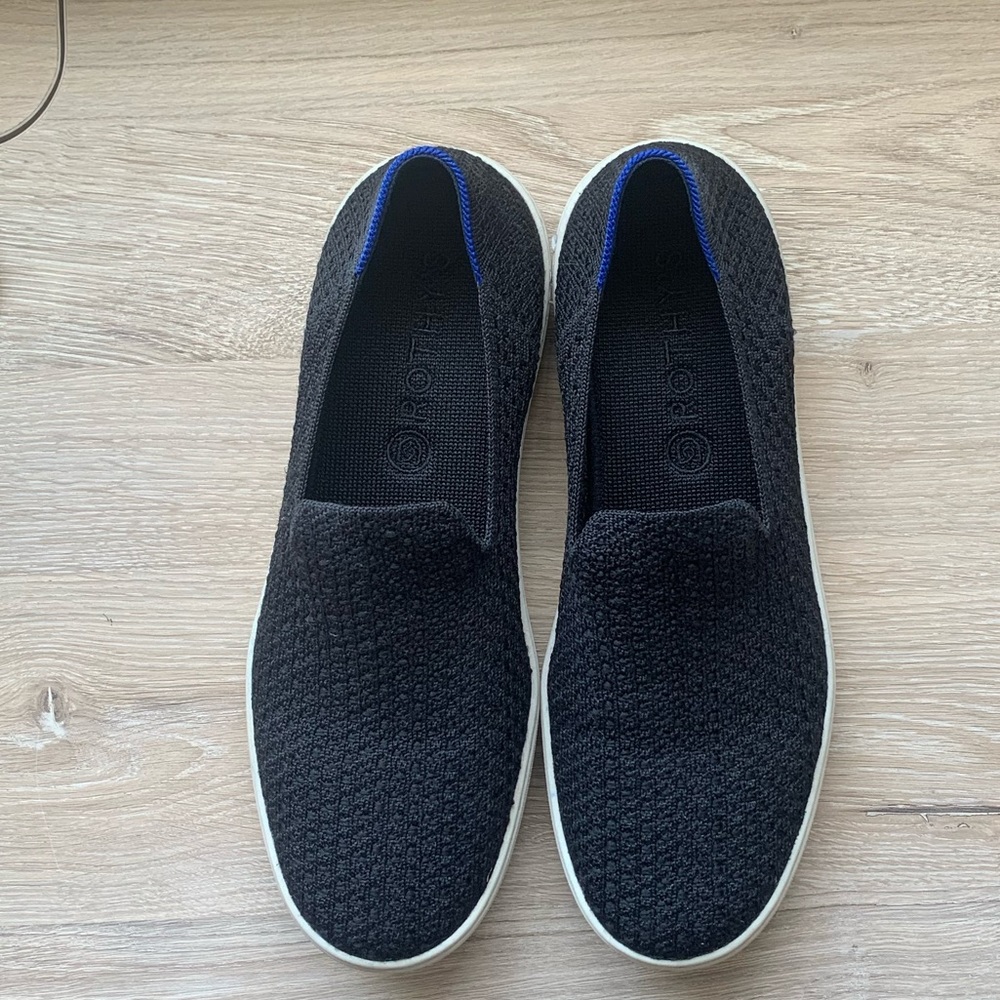 Rothys black slip on sneakers